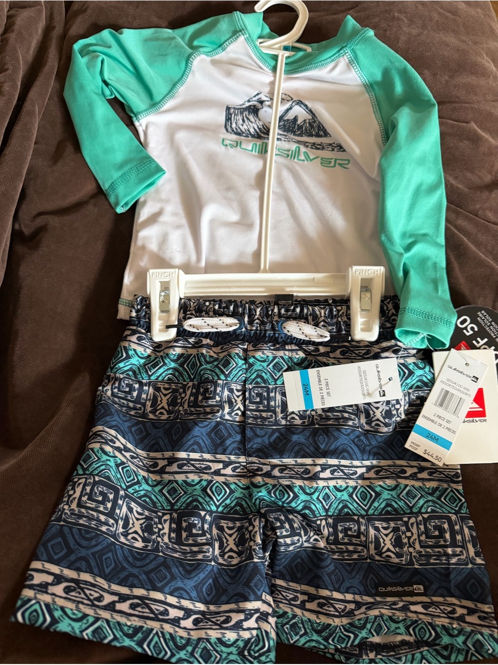 Quiksilver Boys Two-Piece Swim Set - 24months nwt